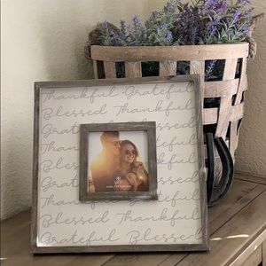 Grateful, thankful blessed picture frame
